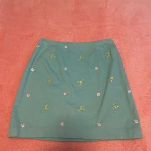 Vintage Lilly Pulitzer Skirt Lobsters and Daisies